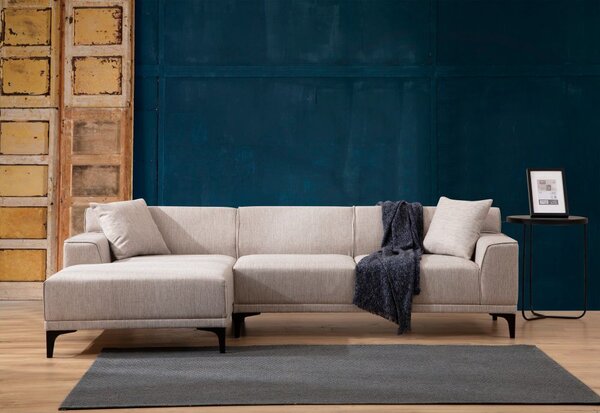 Atelier Del Sofa Kutna garnitura, Bijela, Petra L Corner - White