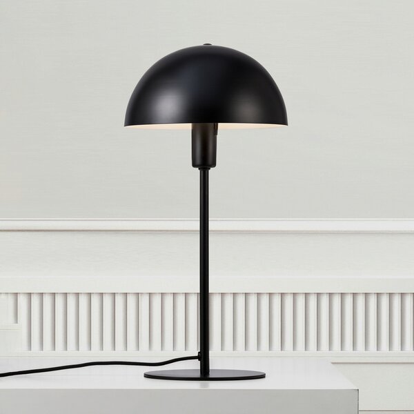 Nordlux Stolna lampa Ellen 20, crna, metalna, grlo E14, Crno, Dnevni boravak/blagovaonica, Metal