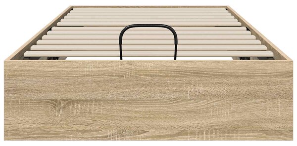 Otomanski krevet s pohranom Sonoma hrast 203 x 90 x 25 cm - Smeđa / 203 x 90 x 25 cm