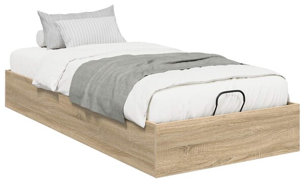 Otomanski krevet s pohranom Sonoma hrast 203 x 90 x 25 cm - Smeđa / 203 x 90 x 25 cm