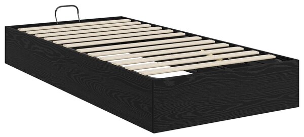 Otomanski krevet Crni Hrast 80,5 x 200 cm Konstrukcijsko drvo - Crna / 80,5 x 200 cm