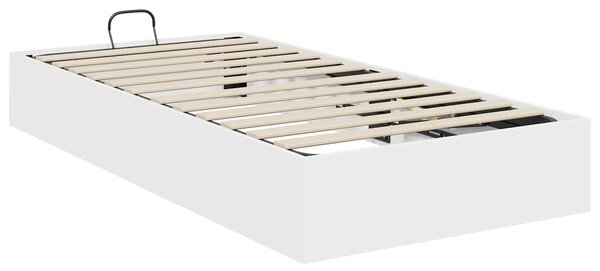 Otomanski krevet Bijeli 203 x 90 x 25 cm Konstrukcijsko drvo - Bijela / 203 x 90 x 25 cm