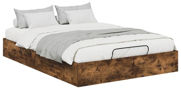 Otomanski krevet s pohranom Dimljeni Hrast 203 x 120 x 25 cm - Smeđa / 203 x 120 x 25 cm