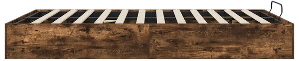 Otomanski krevet s pohranom Dimljeni Hrast 203 x 120 x 25 cm - Smeđa / 203 x 120 x 25 cm