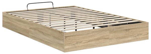 Otomanski krevet s pohranom Sonoma hrast 203 x 140 x 25 cm - Smeđa / 203 x 140 x 25 cm