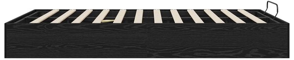 Otomanski krevet s pohranom Crni Hrast 193 x 120 x 25 cm - Crna / 193 x 120 x 25 cm