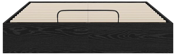 Otomanski krevet s pohranom Crni Hrast 193 x 120 x 25 cm - Crna / 193 x 120 x 25 cm