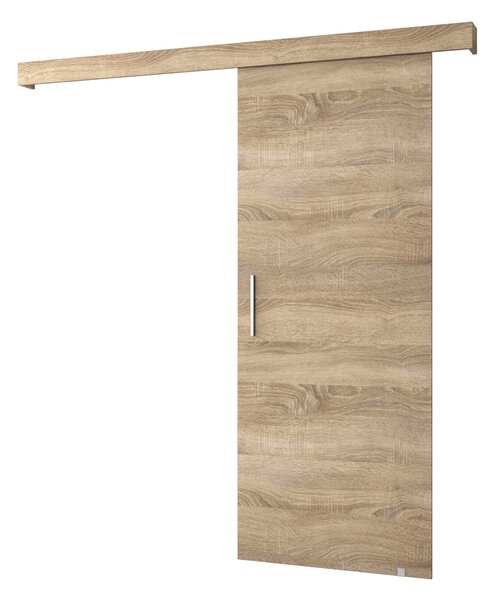 Klizna vrata 90 cm Sharlene I (hrast sonoma + hrast sonoma + srebrna)