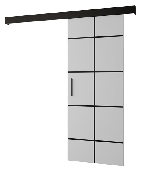 Zondo Klizna vrata 90 cm Sharlene III (bijela mat + crna mat + crna). 1043705