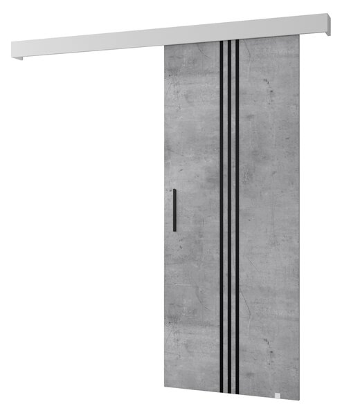 Zondo Klizna vrata Sharlene (beton + bijela mat + crna). 1043784