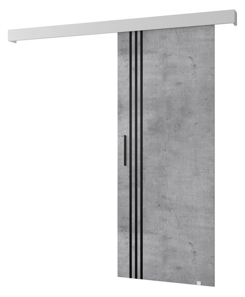 Zondo Klizna vrata 90 cm Sharlene VI (beton + bijela mat + crna). 1043830