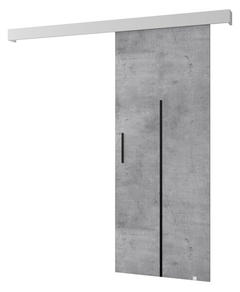Zondo Klizna vrata 90 cm Sharlene X (beton + bijela mat + crna). 1043968