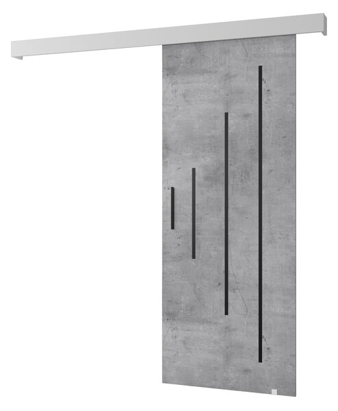 Zondo Klizna vrata Sharlene (beton + bijela mat + crna). 1044014