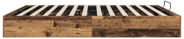Otomanski krevet s pohranom Staro drvo 203 x 180 x 25 cm - Smeđa / 203 x 180 x 25 cm