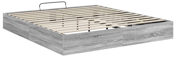 Otomanski krevet s pohranom Sivi Sonoma 203 x 160 x 25 cm - Siva / 203 x 160 x 25 cm