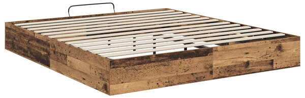 Otomanski krevet s pohranom Staro drvo 203 x 180 x 25 cm - Smeđa / 203 x 180 x 25 cm