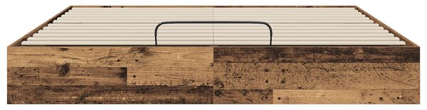 Otomanski krevet s pohranom Staro drvo 203 x 180 x 25 cm - Smeđa / 203 x 180 x 25 cm