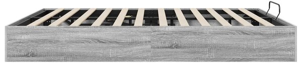 Otomanski krevet s pohranom Sivi Sonoma 203 x 160 x 25 cm - Siva / 203 x 160 x 25 cm