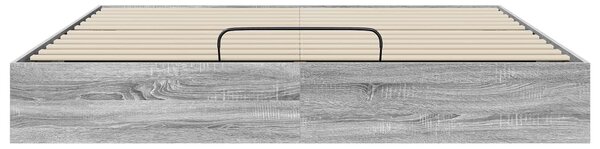 Otomanski krevet s pohranom Sivi Sonoma 203 x 160 x 25 cm - Siva / 203 x 160 x 25 cm