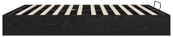 Otomanski krevet s pohranom Crni Hrast 203 x 160 x 25 cm - Crna / 203 x 160 x 25 cm