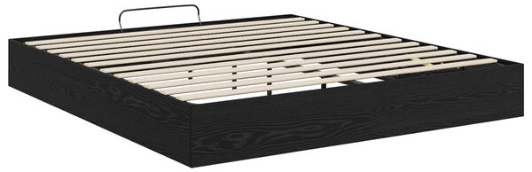 Otomanski krevet s pohranom Crni Hrast 203 x 160 x 25 cm - Crna / 203 x 160 x 25 cm