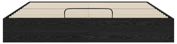 Otomanski krevet s pohranom Crni Hrast 203 x 160 x 25 cm - Crna / 203 x 160 x 25 cm