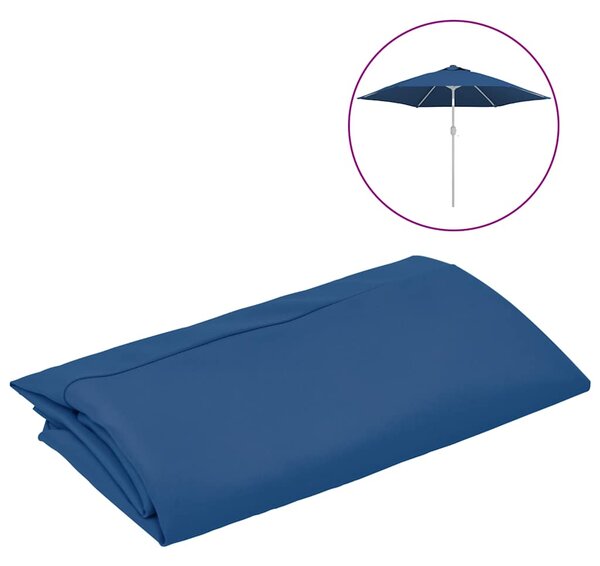 Zamjenska tkanina za vrtni suncobran azurno plava 300 cm - Azurno plava / N/A