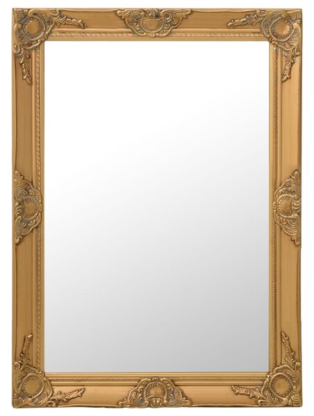 VidaXL Zidno ogledalo u baroknom stilu 60 x 80 cm zlatno