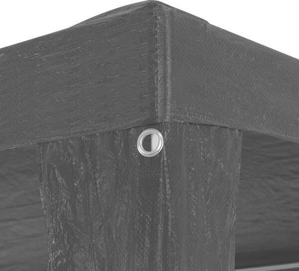 Šator za zabave 3 x 12 m PE antracit - Antracitno siva / 3 x 12 m