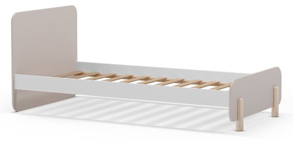 Krem dječji krevet od masivnog bora 90x190 cm Nora – Marckeric