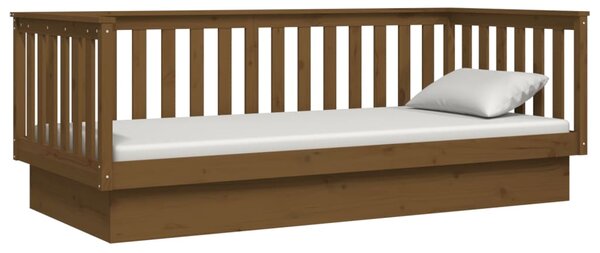 Dnevni krevet boja meda 100x200 cm od masivne borovine - Smeđa / 100 x 200 cm