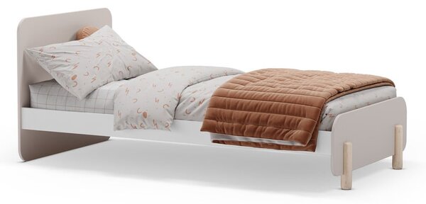 Krem dječji krevet od masivnog bora 90x190 cm Nora – Marckeric
