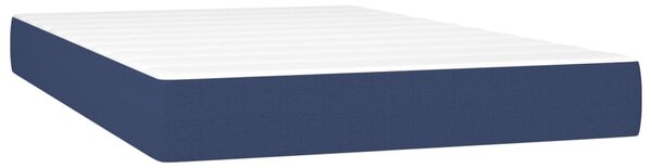 Krevet box spring s madracem LED plavi 120 x 200 cm od tkanine - Plava / 120 x 200 cm
