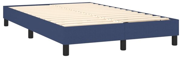 Krevet box spring s madracem LED plavi 120 x 200 cm od tkanine - Plava / 120 x 200 cm