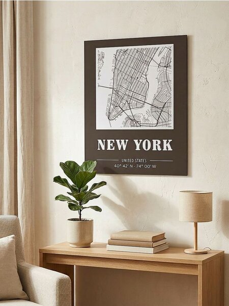Sinsay - Plakat s motivom karte New Yorka