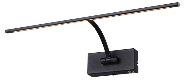 Freelight LED zidna svjetiljka Matisse, širina 45 cm, crna, prigušiva, Crno, Dnevni boravak/blagovaonica, Metal