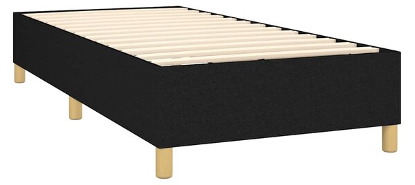 Krevet box spring s madracem LED crni 80 x 200 cm od tkanine - Crna / 80 x 200 cm