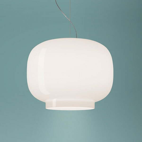 Foscarini Chouchin Bianco 1 visilica E27 LED, prigušiva, Bijela, Kuhinja, Staklo