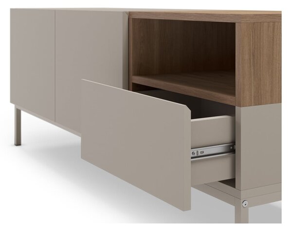 Krem TV komoda 140x55 cm Cailin – Marckeric