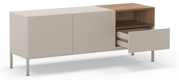 Krem TV komoda 140x55 cm Cailin – Marckeric