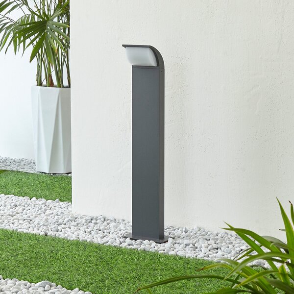 Lucande LED podno svjetlo Tinna, 60 cm, antracit, IP65, Crno, Aluminij