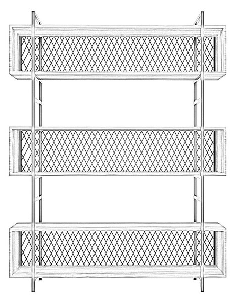 Woody Fashion Višenamjenska polica, Duvar Tipi Dekoratif Açık Raf L1159