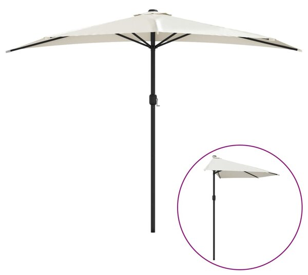Balkonski suncobran s aluminijskom šipkom 300x155 cm - Bež / N/A