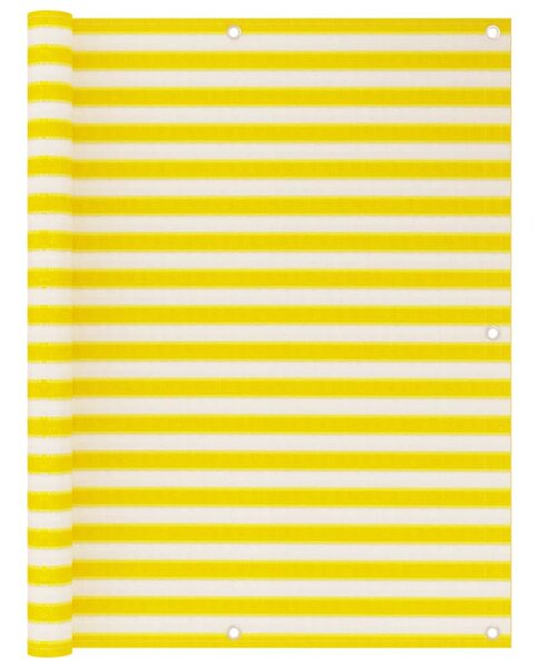 Balkonski zastor žuto-bijeli 120 x 600 cm HDPE - Šarena / 120 x 600 cm