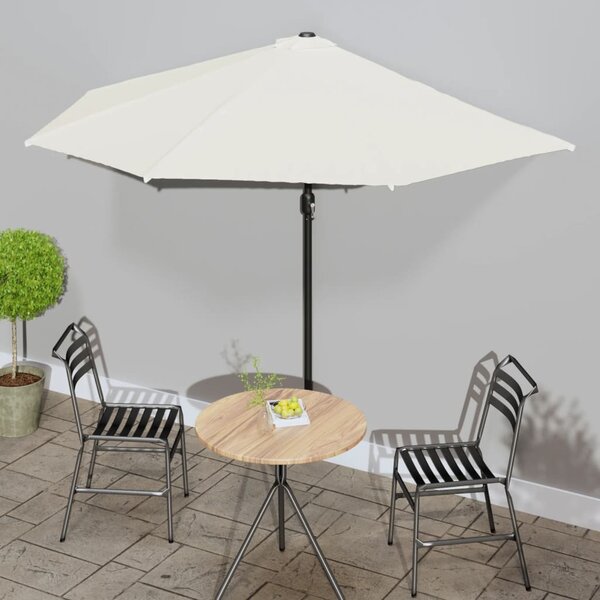 Balkonski suncobran s aluminijskom šipkom 300x155 cm - Bež / N/A
