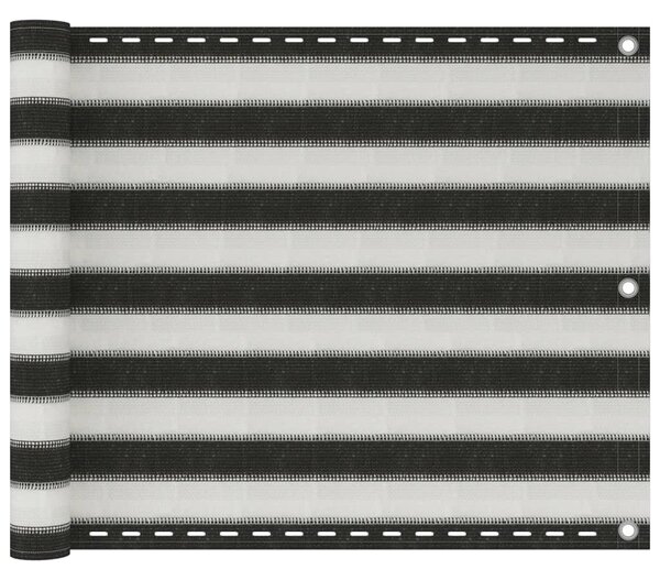 Balkonski zastor HDPE 75 x 300 cm antracit i bijeli - Antracitno siva / 75 x 300 cm