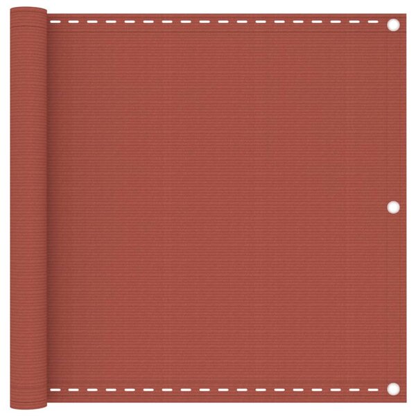 Balkonski zastor terakota 90 x 500 cm HDPE - Smeđa / 90 x 500 cm