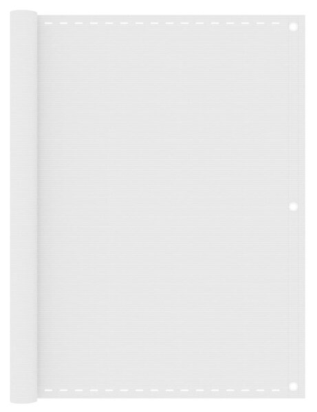 Balkonski zastor bijeli 120 x 400 cm HDPE - Bijela / 120 x 400 cm