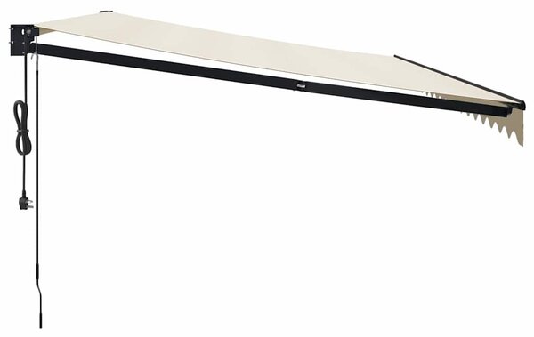 Automatska tenda na uvlačenje krem 5 x 3 m - Krema / 5 x 3 m