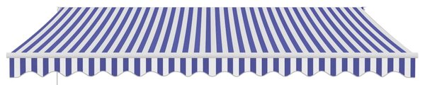 Tenda na uvlačenje plavo-bijela 4 x 3 m od tkanine i aluminija - Plava / 4 x 3 m